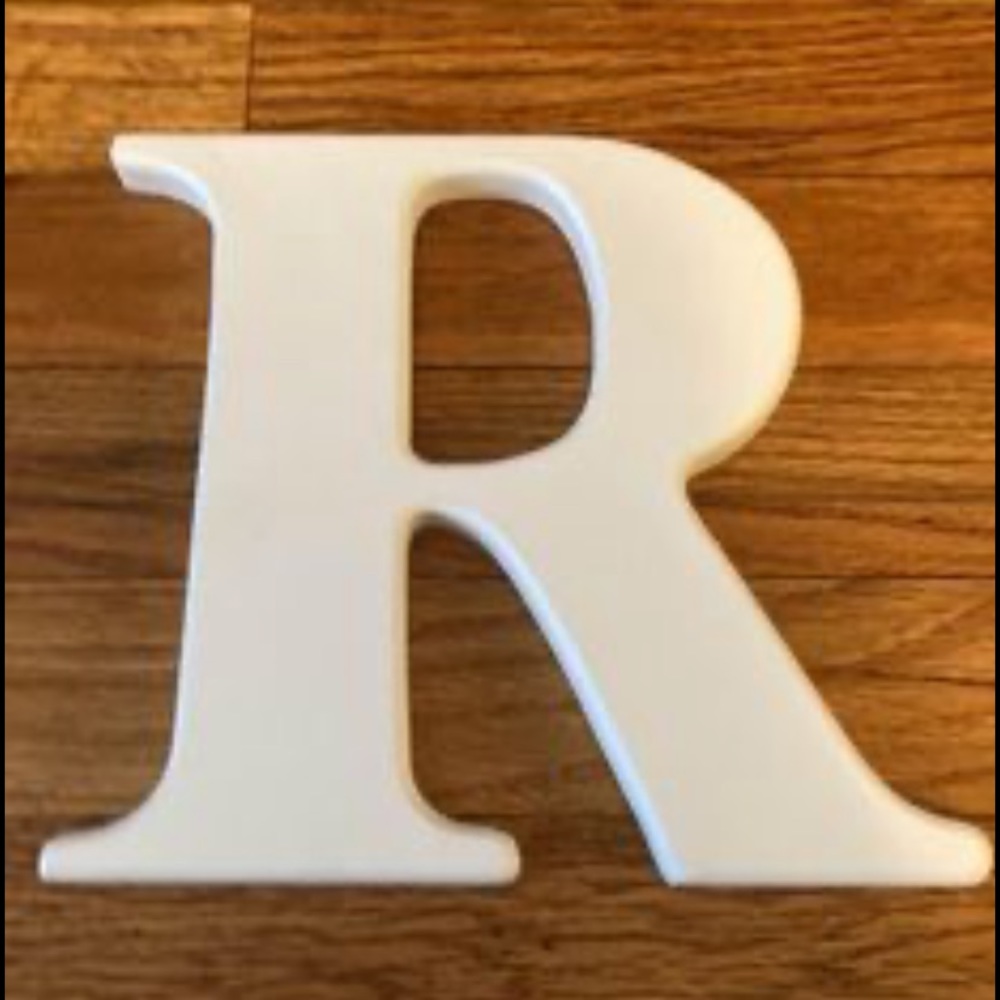 Letter "R" BabiesRUs Wooden Wall Letter